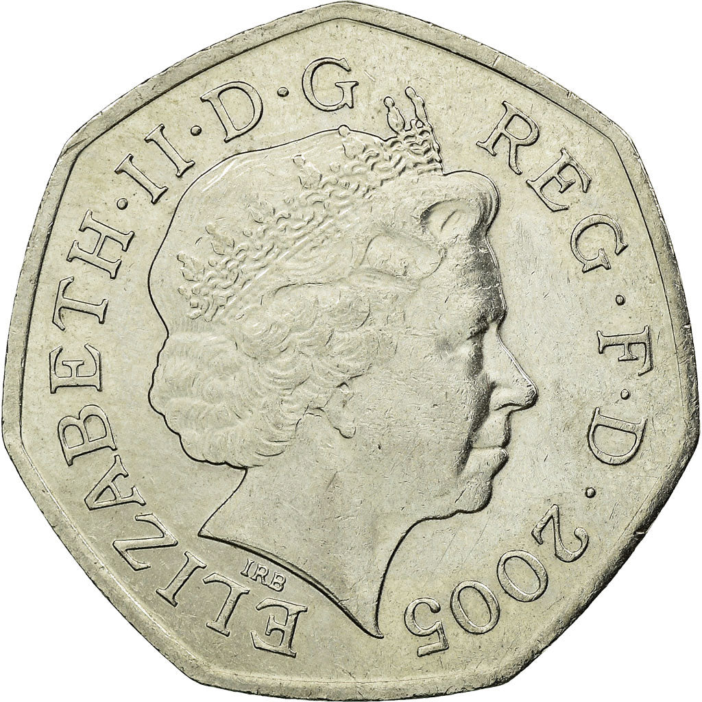 Moneta, Gran Bretagna, Elizabeth II, 50 Pence, 2005, British Royal Mint, BB