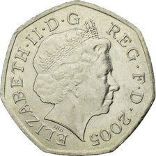 Moneta, Gran Bretagna, Elizabeth II, 50 Pence, 2005, British Royal Mint, BB