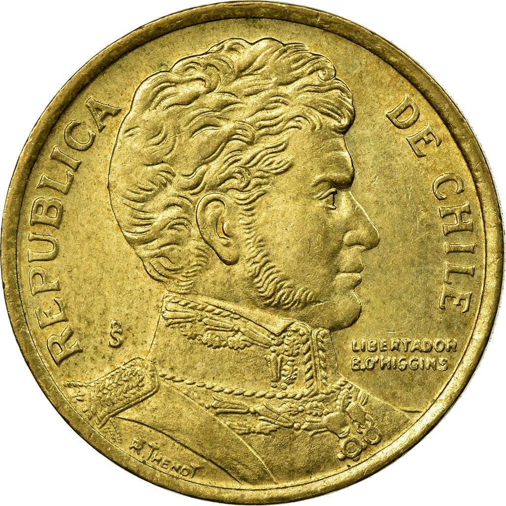 Münze, Chile, 10 Pesos, 2009, Santiago, SS, Aluminum-Bronze, KM:228.2