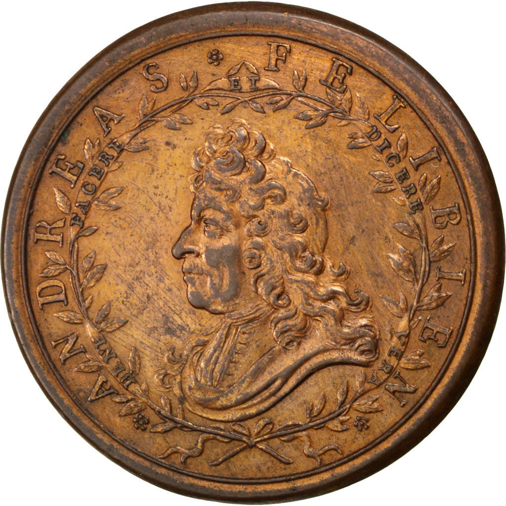 FRANCE, Arts & Culture, Louis XIV, Medal, AU(50-53), Bronze, 40, 28.90