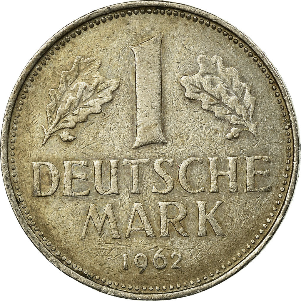 Coin, GERMANY - FEDERAL REPUBLIC, Mark, 1962, Munich, VF(30-35), Copper-nickel