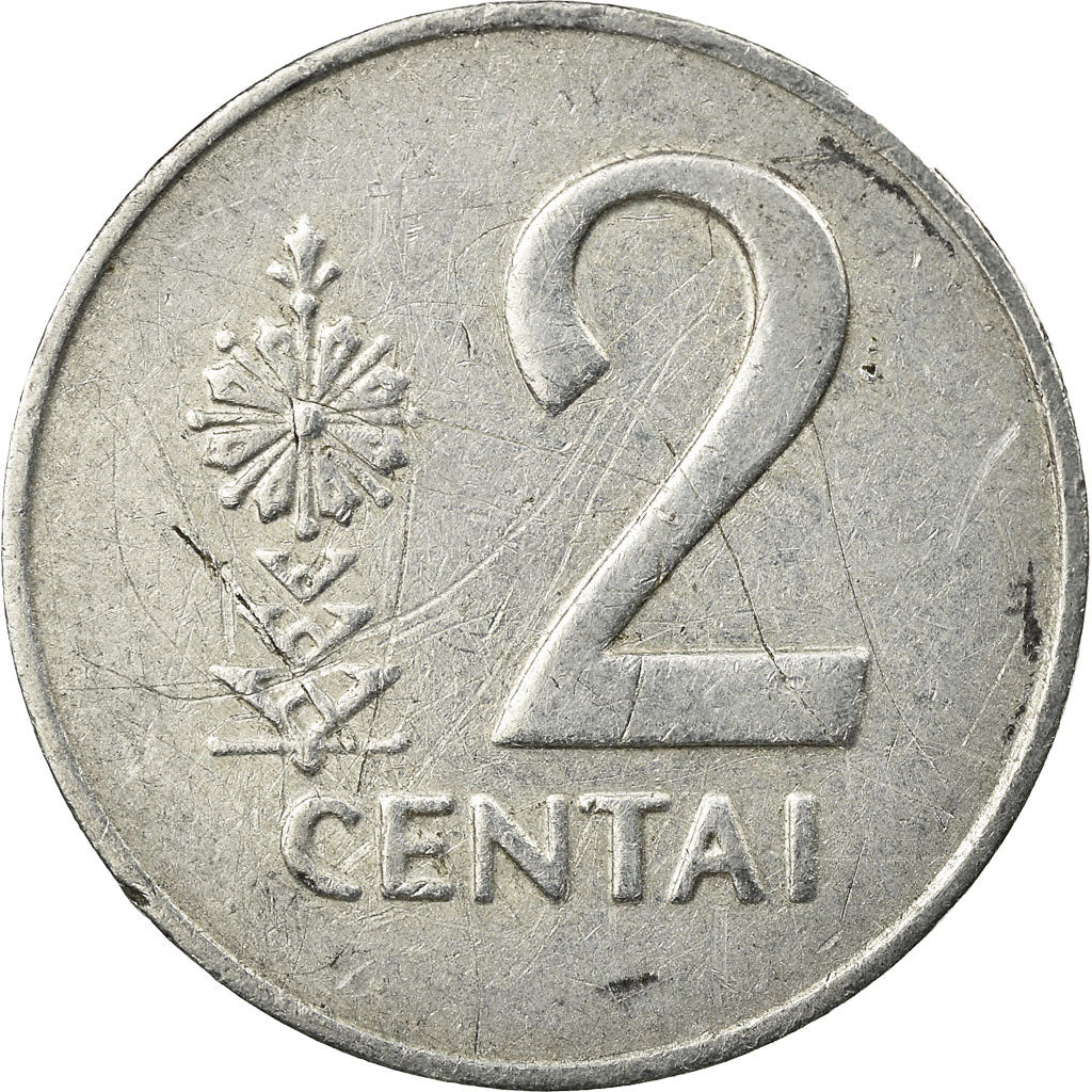 Monnaie, Lithuania, 2 Centai, 1991, TB+, Aluminium, KM:86
