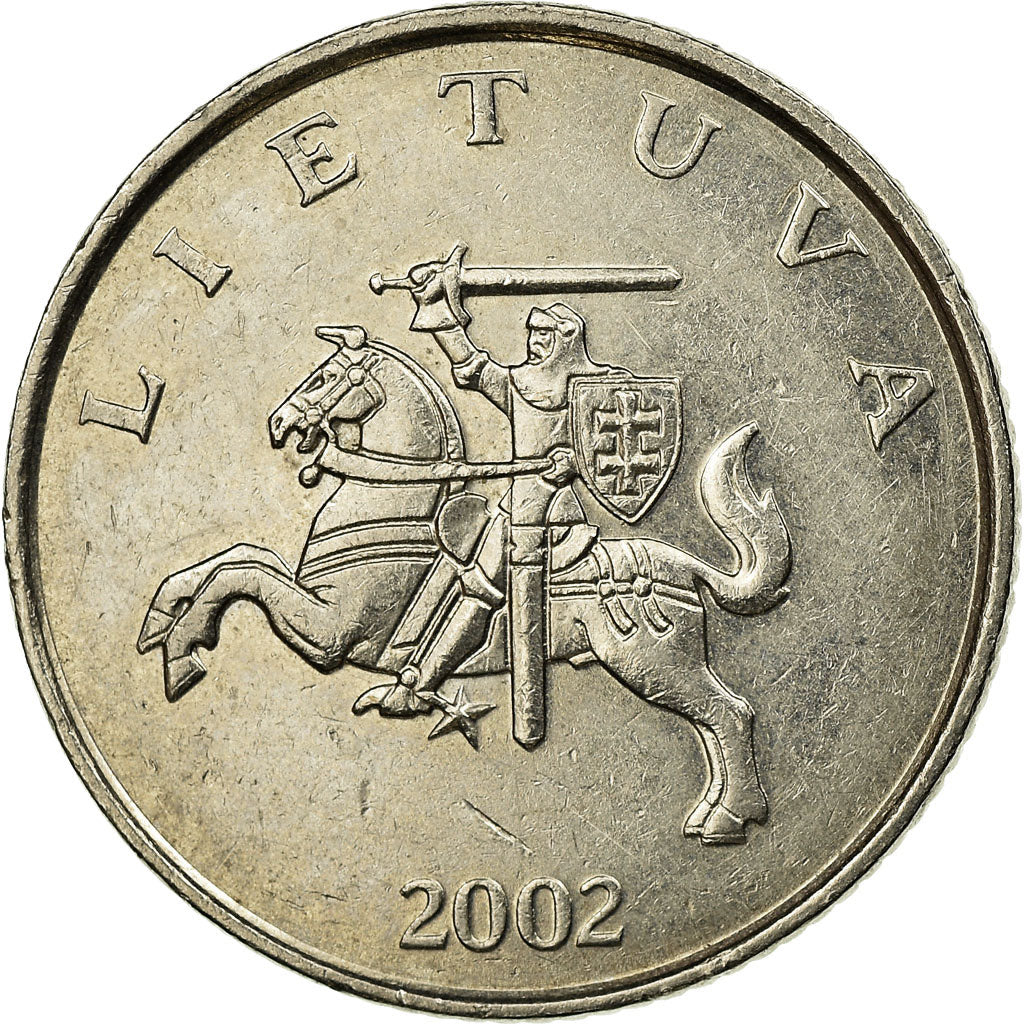 Moneda, Lituania, Litas, 2002, MBC, Cobre - níquel, KM:111