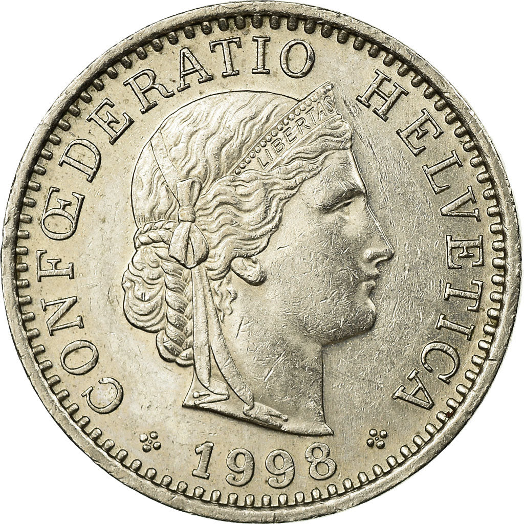 Monnaie, Suisse, 20 Rappen, 1998, Bern, TTB, Copper-nickel, KM:29a