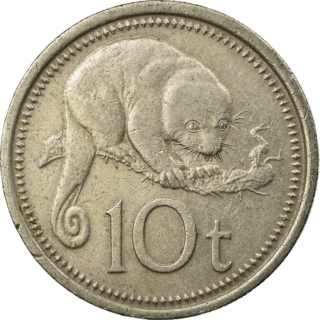 Coin, Papua New Guinea, 10 Toea, 1975, EF(40-45), Copper-nickel, KM:4