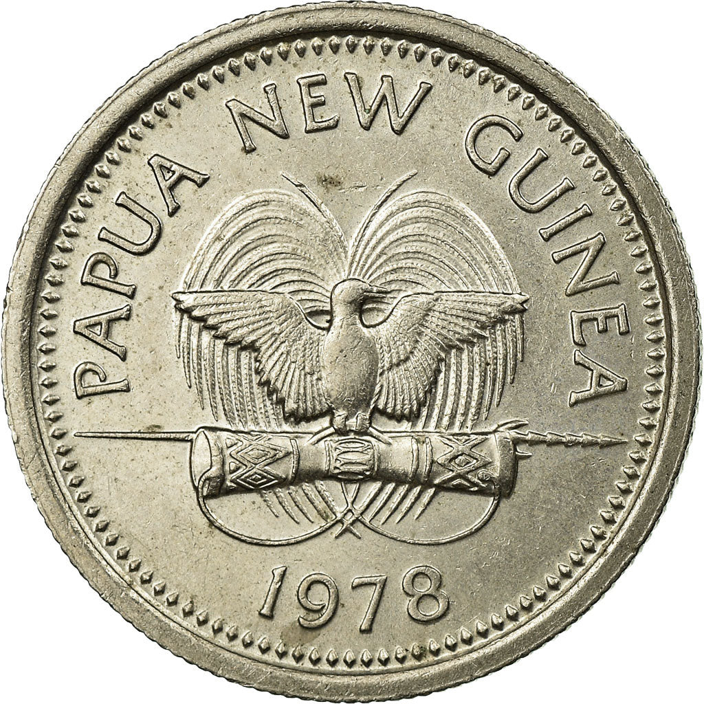 Coin, Papua New Guinea, 5 Toea, 1978, EF(40-45), Copper-nickel, KM:3