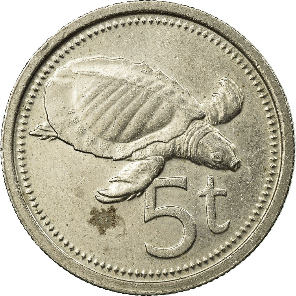 Coin, Papua New Guinea, 5 Toea, 1978, EF(40-45), Copper-nickel, KM:3