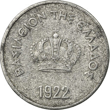 Coin, Greece, George II, 10 Lepta, 1922, VF(30-35), Aluminum, KM:66.1