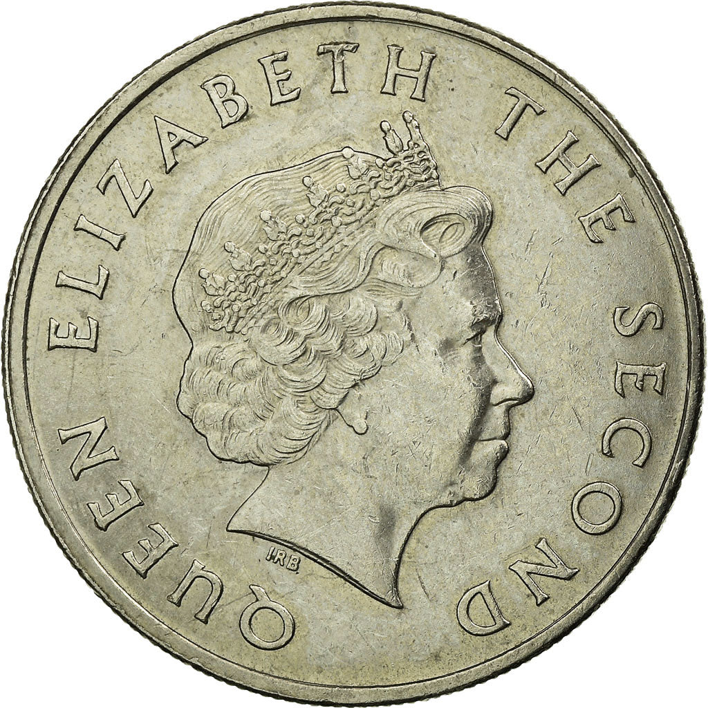 Monnaie, Etats des caraibes orientales, Elizabeth II, 25 Cents, 2002, British