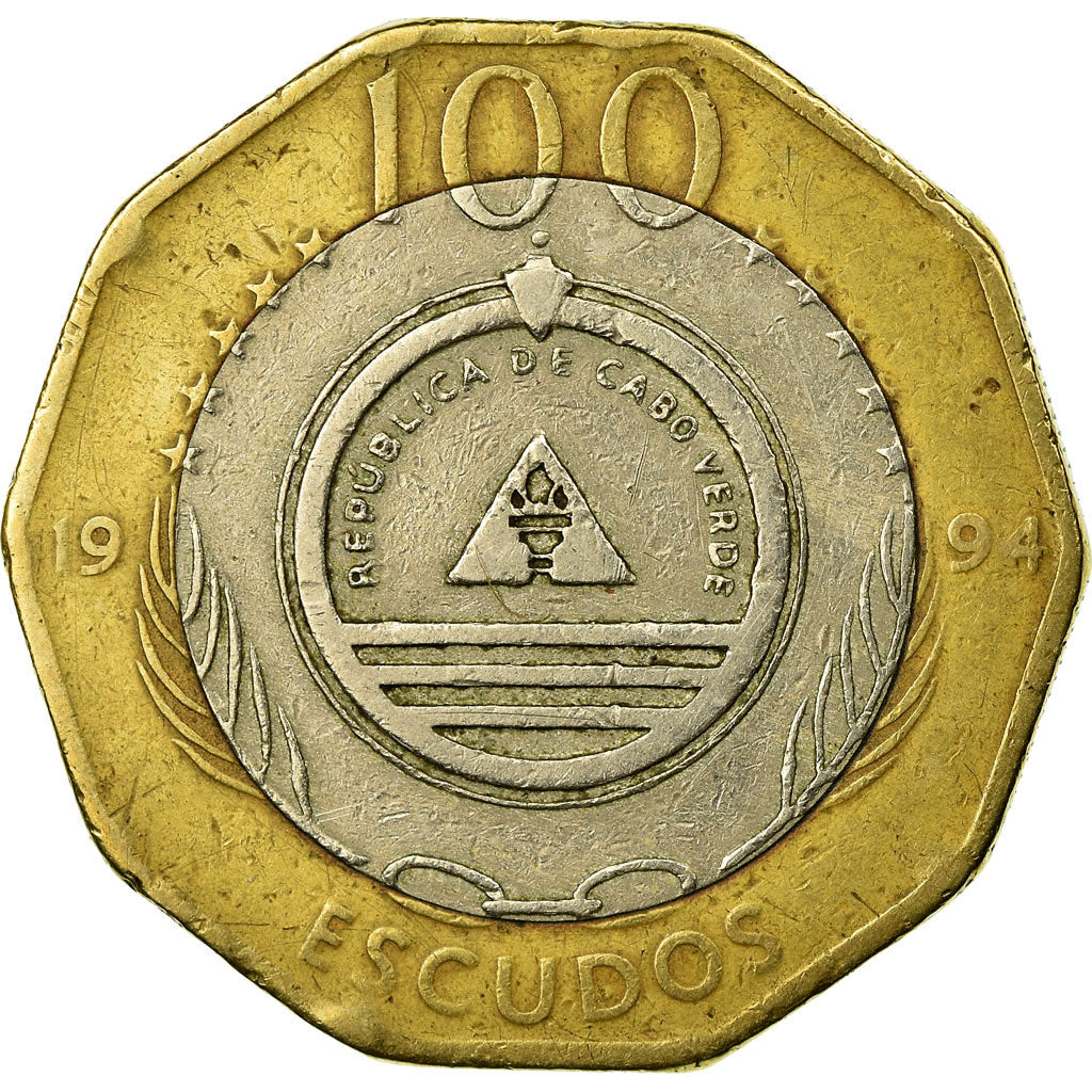 Münze, Cape Verde, 100 Escudos, 1994, SS, Bi-Metallic, KM:40