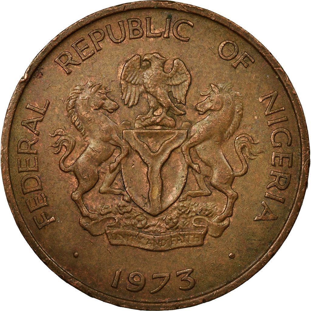 Monnaie, Nigéria, Elizabeth II, Kobo, 1973, TB+, Bronze, KM:8.1