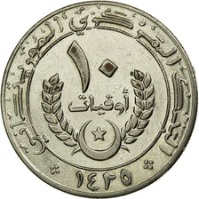 Coin, Mauritania, 10 Ouguiya, 2004, EF(40-45), Copper-nickel, KM:4