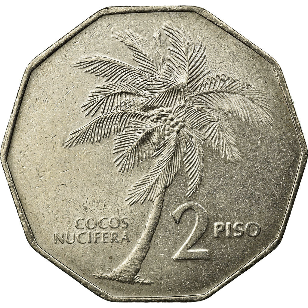 Coin, Philippines, 2 Piso, 1984, EF(40-45), Copper-nickel, KM:244