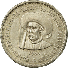 Coin, Portugal, 5 Escudos, 1960, Lisbon, VF(30-35), Silver, KM:587