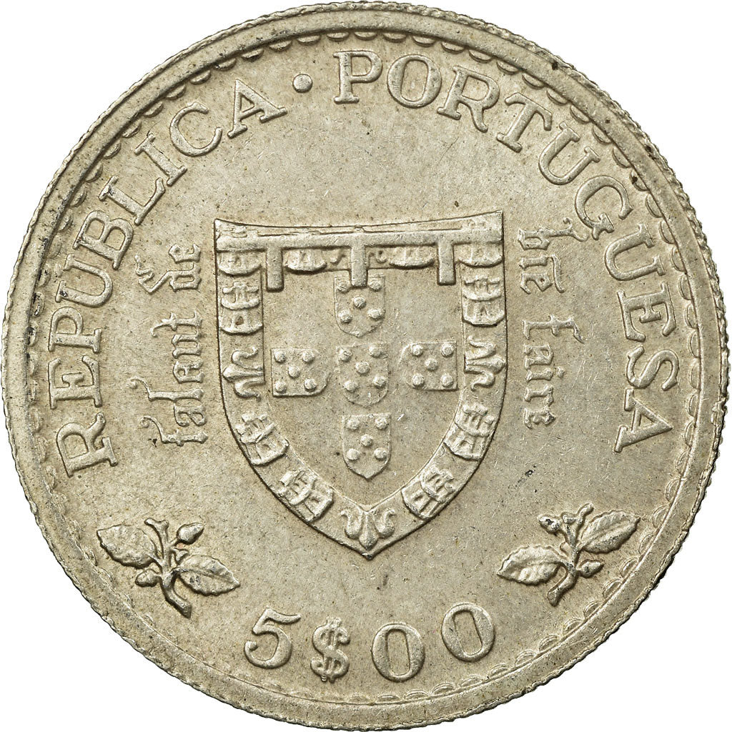 Coin, Portugal, 5 Escudos, 1960, Lisbon, VF(30-35), Silver, KM:587