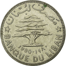 Monnaie, Lebanon, 50 Piastres, 1980, TTB, Nickel, KM:28.2