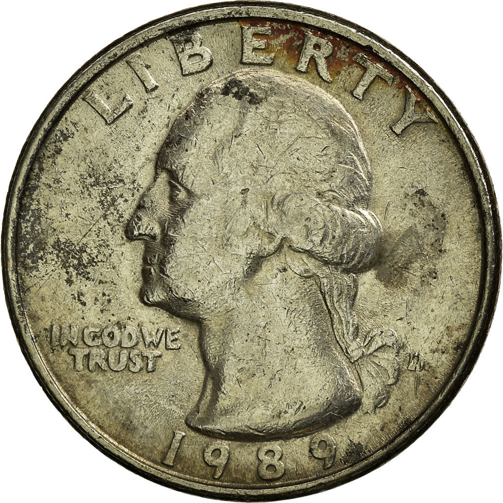 Moneda, Estados Unidos, Washington Quarter, Quarter, 1989, U.S. Mint, Denver