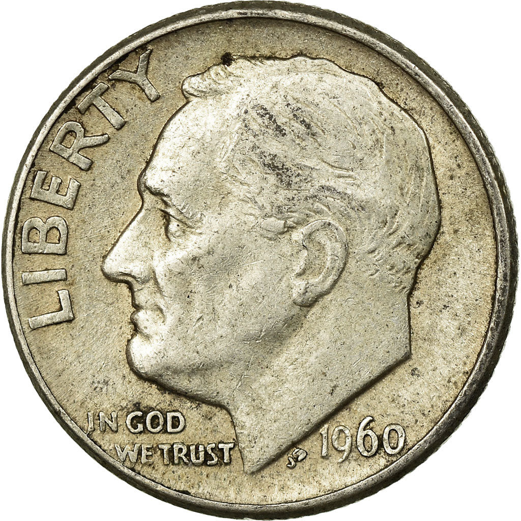 Coin, United States, Roosevelt Dime, Dime, 1960, U.S. Mint, Denver, VF(30-35)