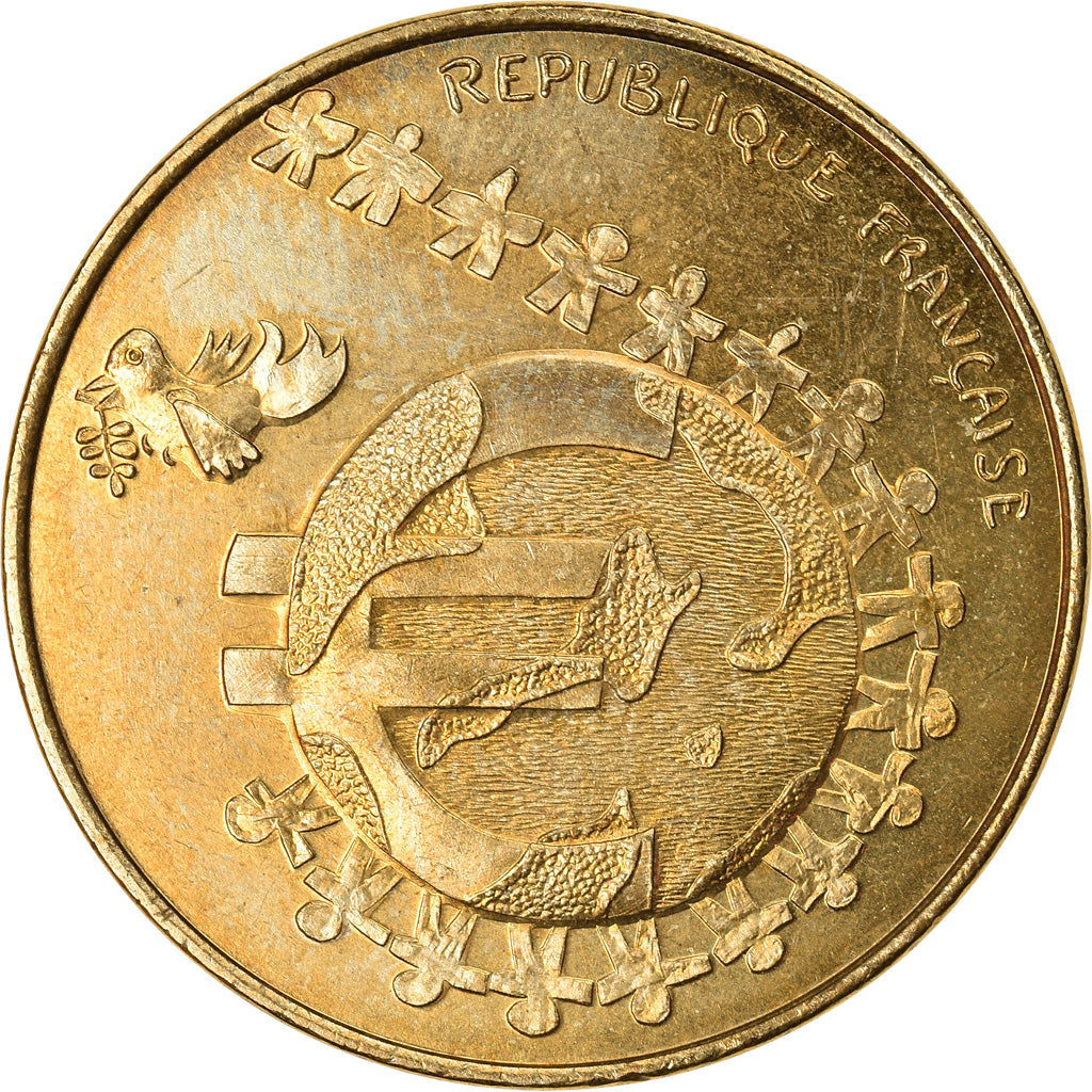 France, 1/4 Euro, 2002, Paris, MS(64), Aluminum-Bronze, KM:1293