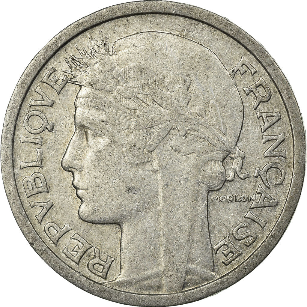 Moneta, Francia, Morlon, Franc, 1945, Beaumont - Le Roger, BB, Alluminio