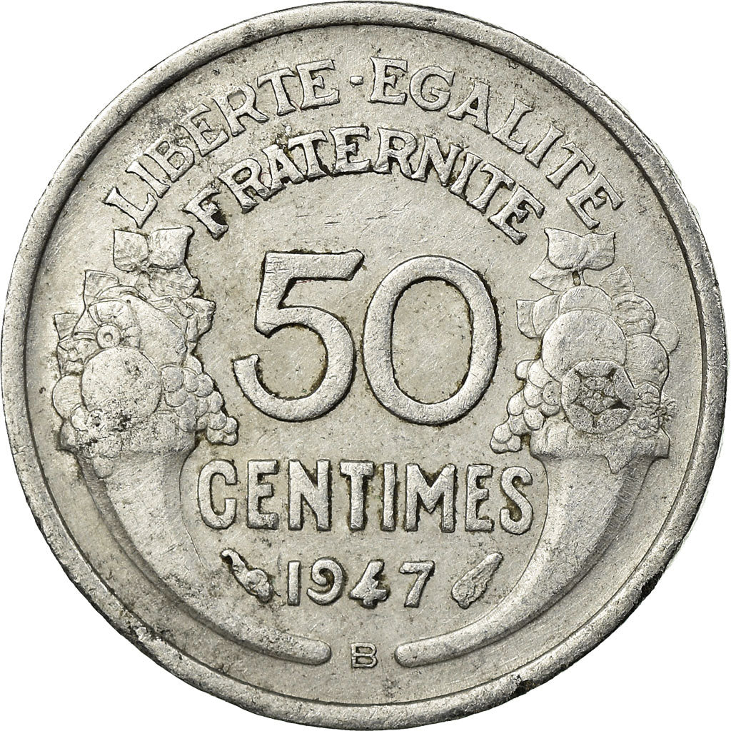 Monnaie, France, Morlon, 50 Centimes, 1947, Beaumont - Le Roger, TTB, Aluminium