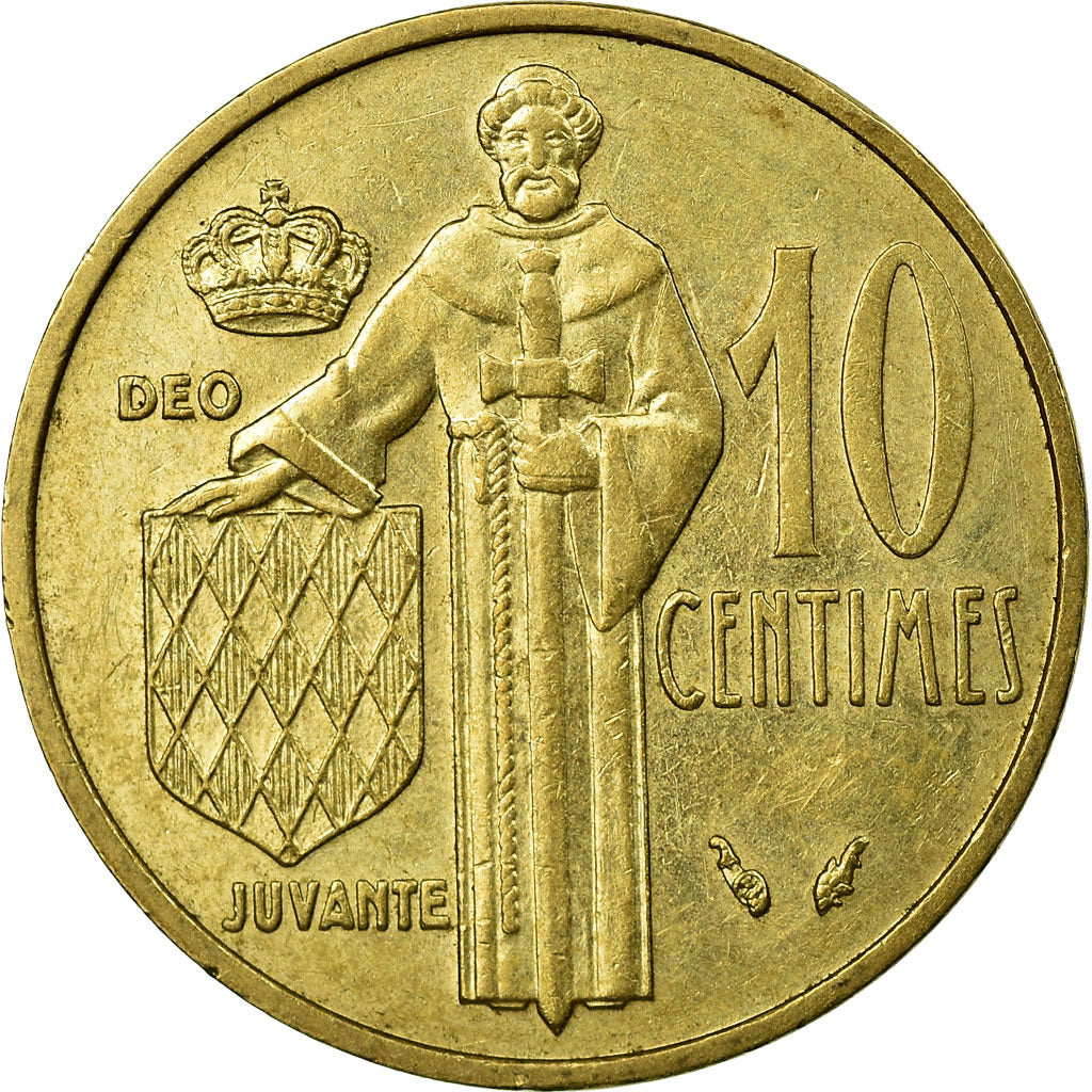 Coin, Monaco, Rainier III, 10 Centimes, 1978, EF(40-45), Aluminum-Bronze
