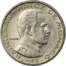 Coin, Monaco, Rainier III, 1/2 Franc, 1968, EF(40-45), Nickel, KM:145