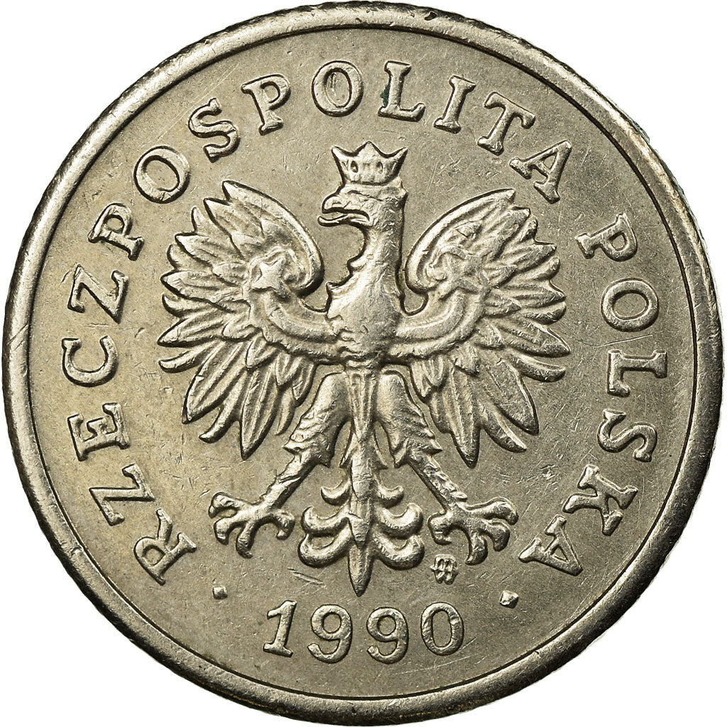 Munten, Polen, 50 Groszy, 1990, Warsaw, FR+, Copper-nickel, KM:281