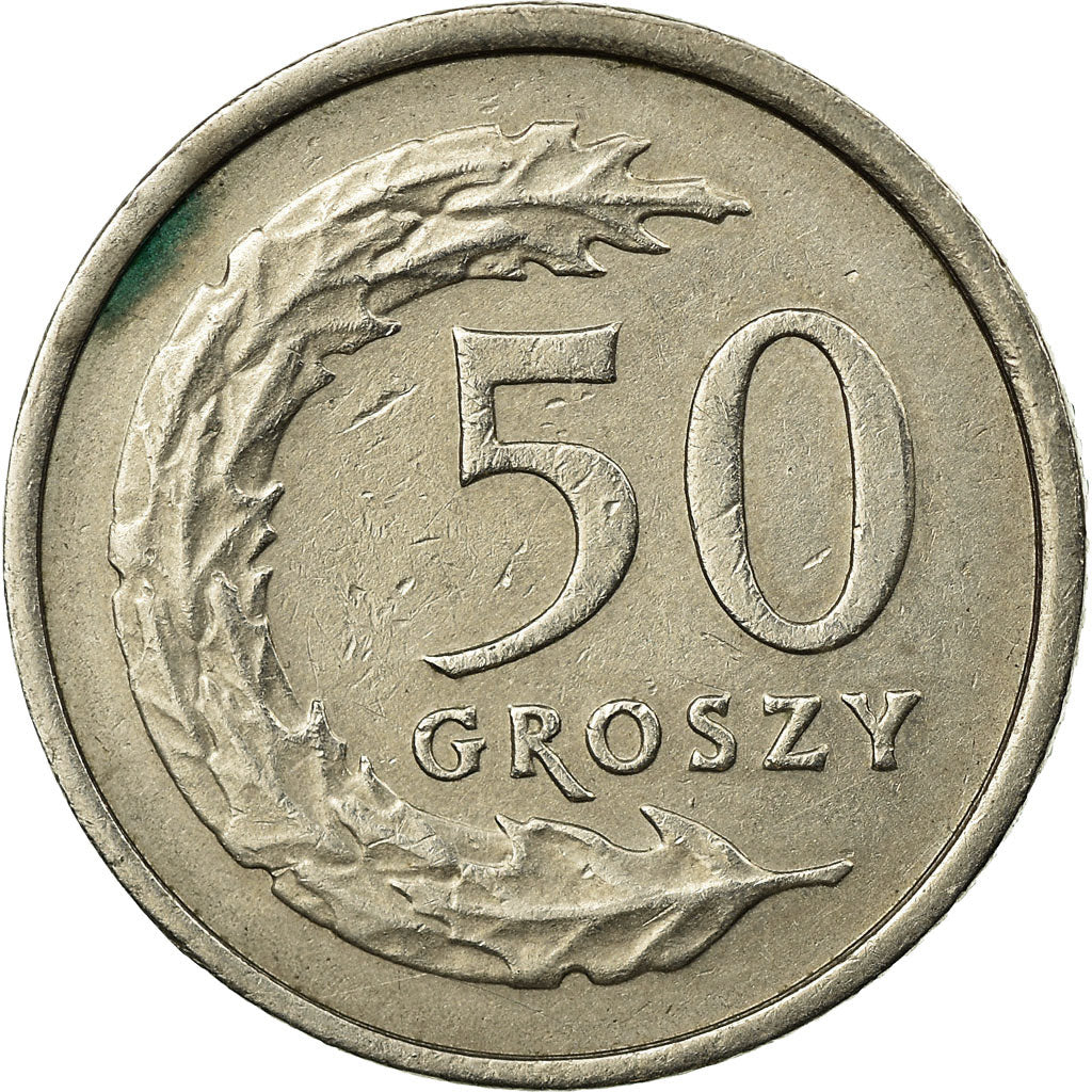 Munten, Polen, 50 Groszy, 1990, Warsaw, FR+, Copper-nickel, KM:281