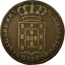 Moneta, Portogallo, Miguel, 40 Reis, Pataco, 1829, MB, Bronzo, KM:380