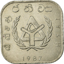 Coin, Sri Lanka, 10 Rupees, 1987, EF(40-45), Copper-nickel, KM:149