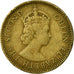 Moneda, Hong Kong, Elizabeth II, 10 Cents, 1959, MBC, Níquel - latón, KM:28.1
