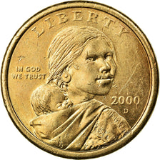 Moneta, Stati Uniti, Sacagawea Dollar, Dollar, 2000, U.S. Mint, Denver, BB, Rame