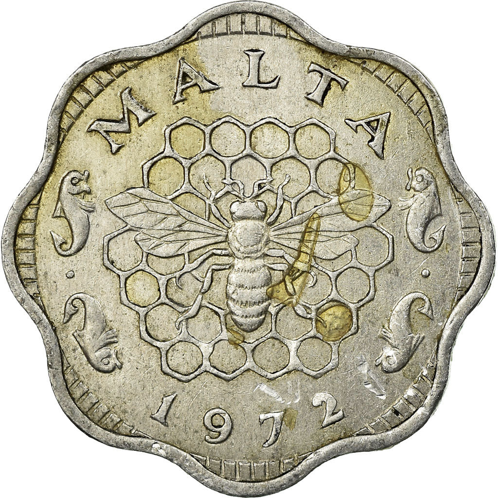 Coin, Malta, 3 Mils, 1972, British Royal Mint, VF(20-25), Aluminum, KM:6