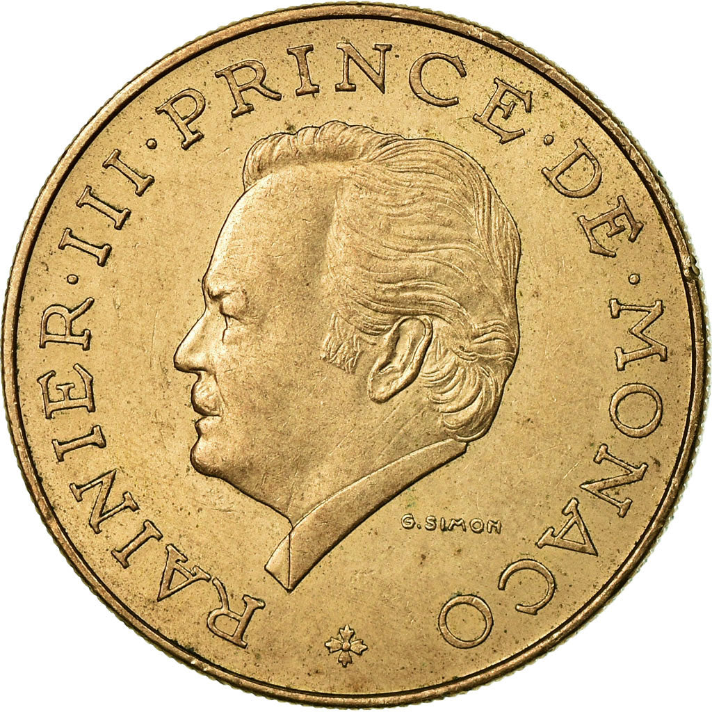 Münze, Monaco, Rainier III, 10 Francs, 1978, S+, Copper-Nickel-Aluminum
