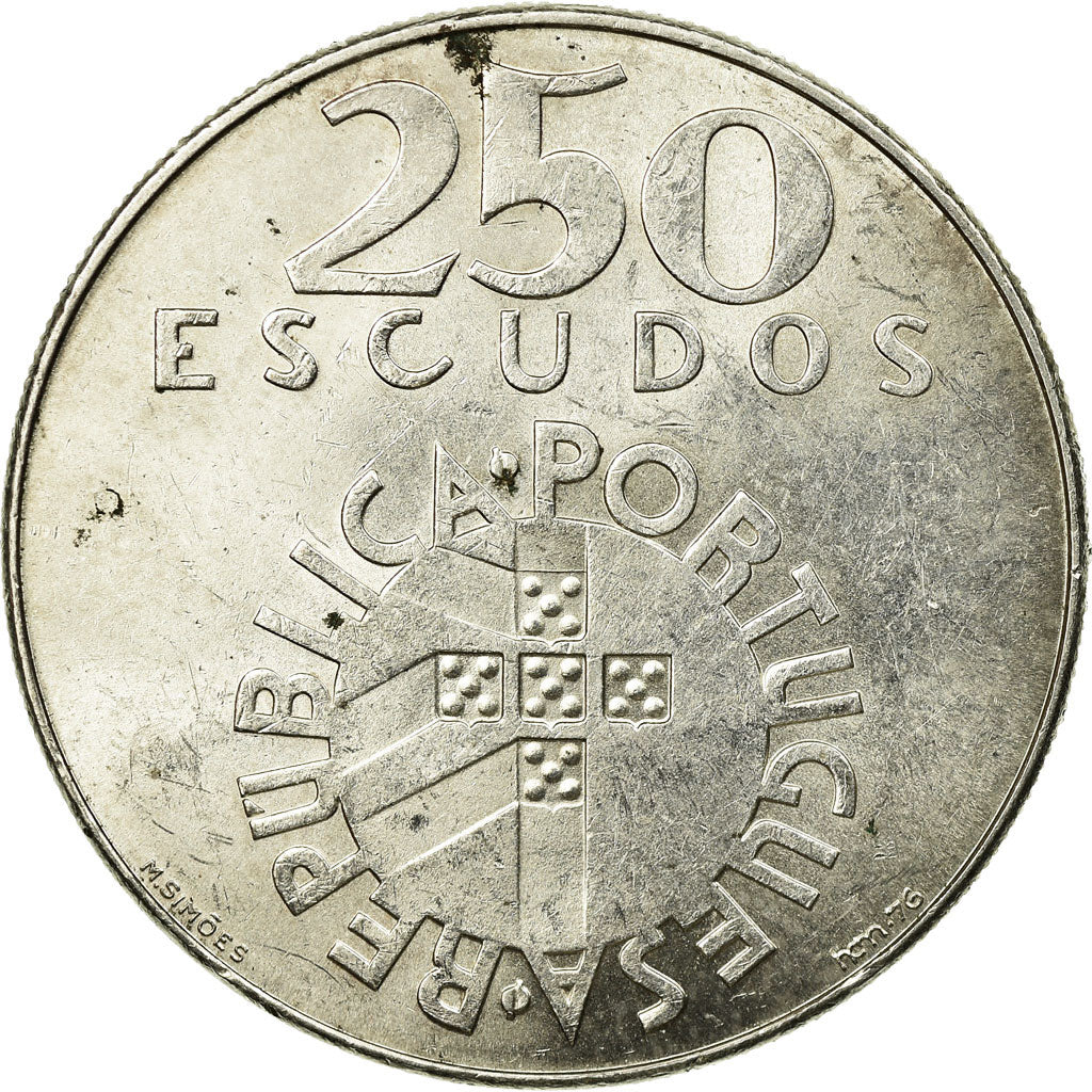 Coin, Portugal, 250 Escudos, 1974, VF(30-35), Silver, KM:604