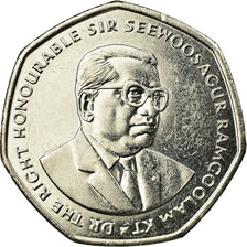 Moneta, Mauritius, 10 Rupees, 2016, BB+, Rame-nichel