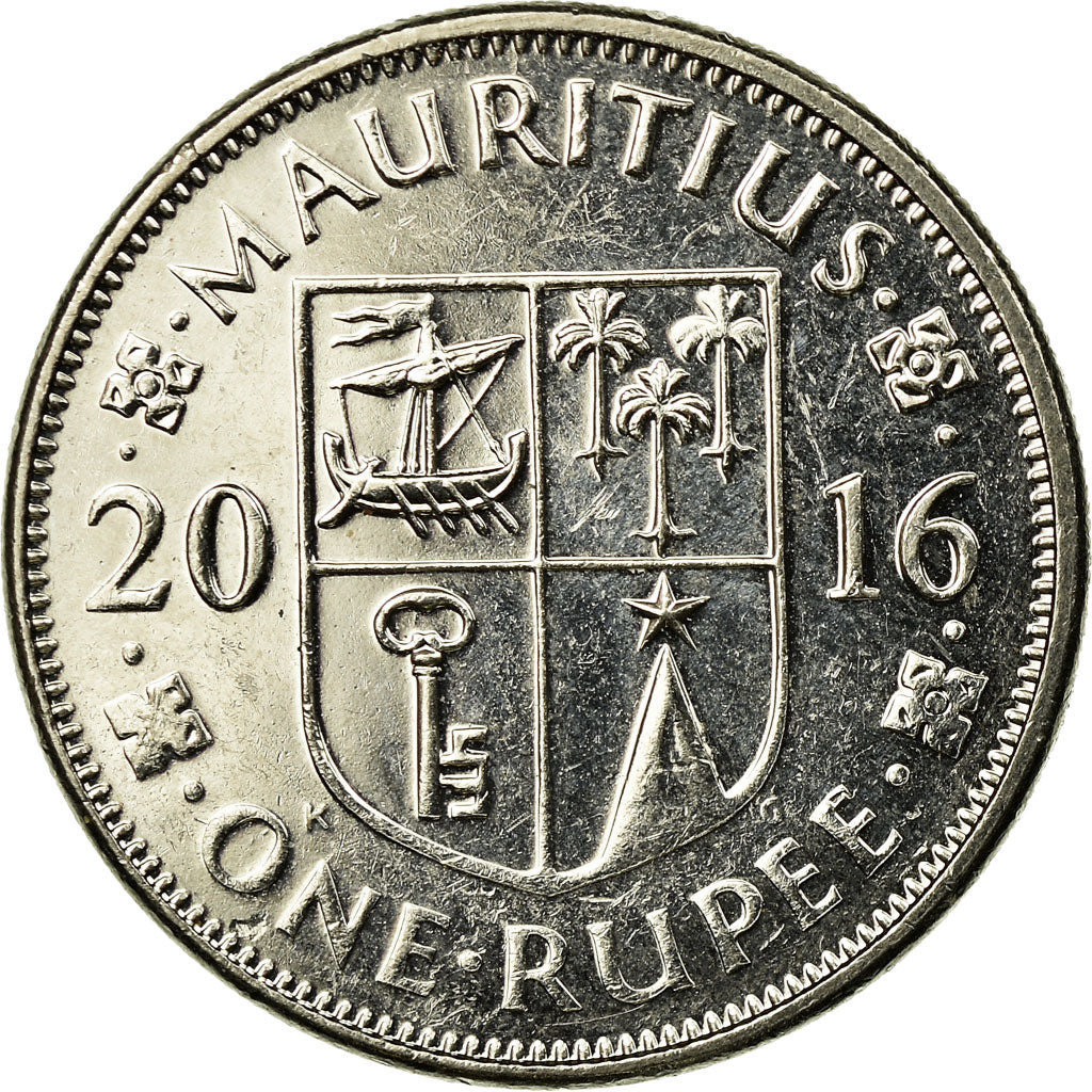 Moneta, Mauritius, Rupee, 2016, EF(40-45), Miedź-Nikiel