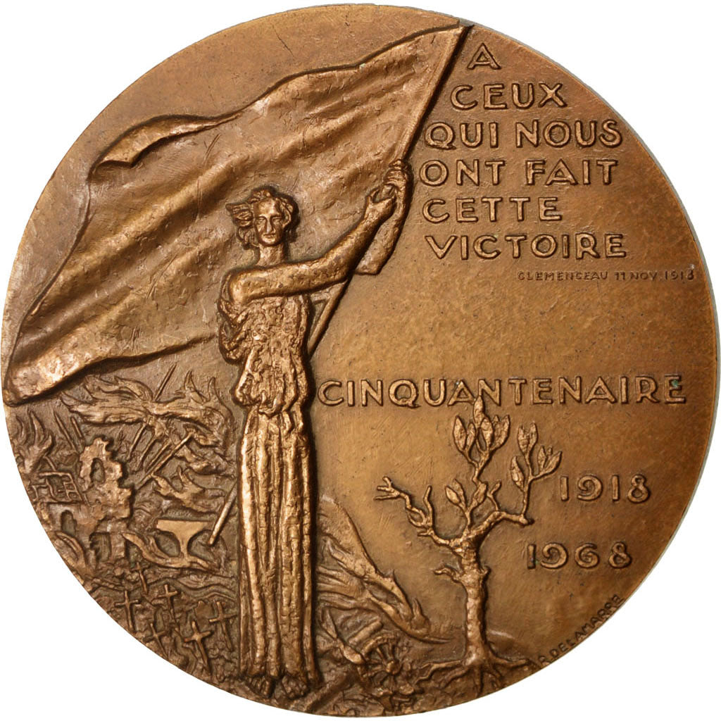 Cinquantenaire 1918 - 1968, Médaille