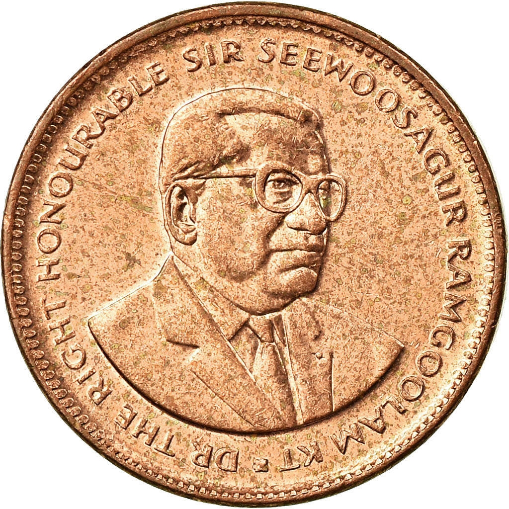Münze, Mauritius, 5 Cents, 2017, SS, Copper Plated Steel