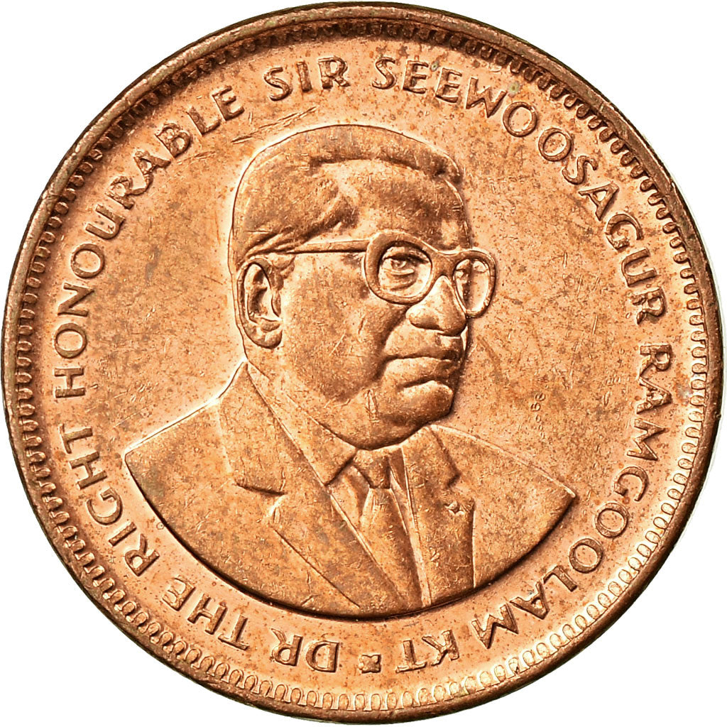 Moneta, Mauritius, 5 Cents, 2017, MB, Acciaio placcato rame