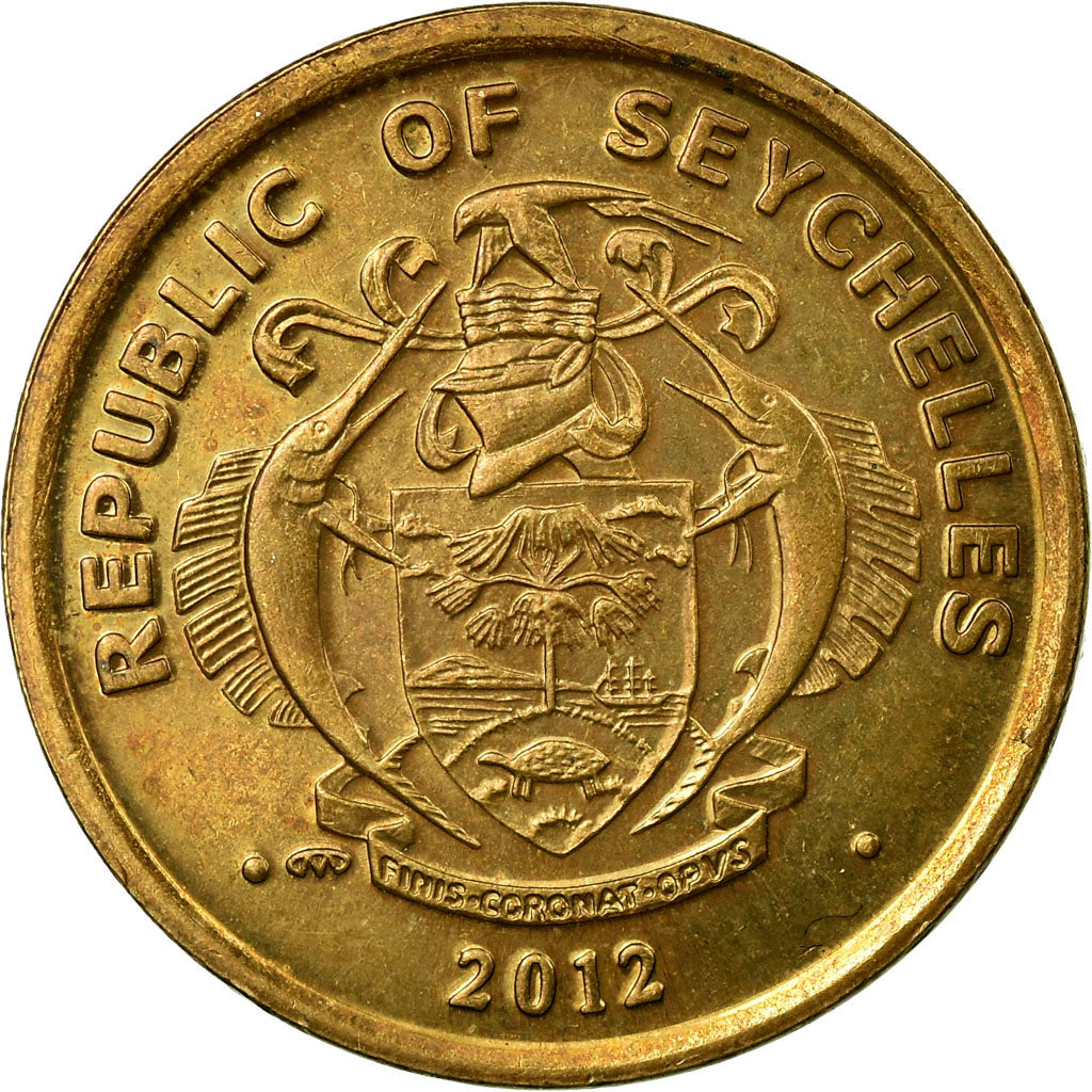 Münze, Seychelles, 10 Cents, 2012, British Royal Mint, SS, Messing
