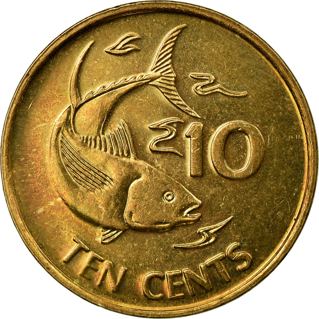 Münze, Seychelles, 10 Cents, 2012, British Royal Mint, SS, Messing