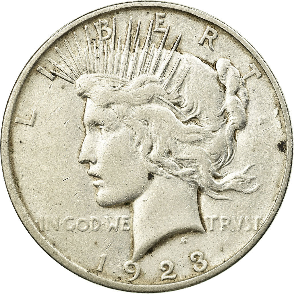 Moneta, Stati Uniti, Peace Dollar, Dollar, 1923, U.S. Mint, Denver, BB, Argento