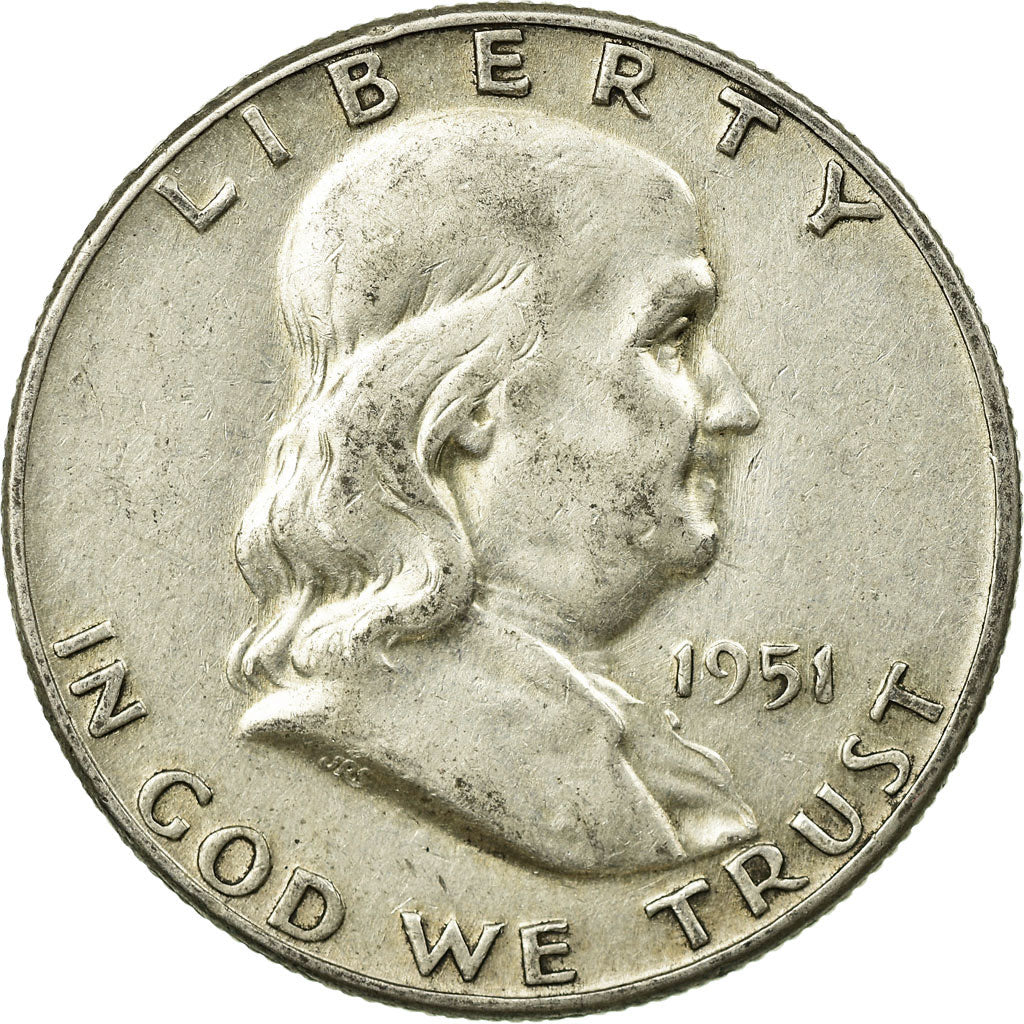 Moneta, Stati Uniti, Franklin Half Dollar, Half Dollar, 1951, U.S. Mint