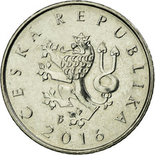Moeda, República Checa, Koruna, 2016, EF(40-45), Aço Niquelado