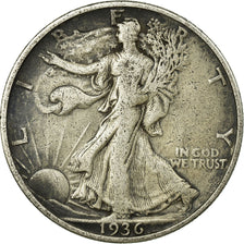 Münze, Vereinigte Staaten, Walking Liberty Half Dollar, Half Dollar, 1936, U.S.
