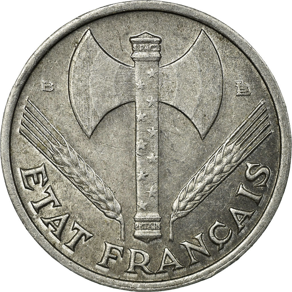 Moneta, Francia, Bazor, 50 Centimes, 1944, Beaumont - Le Roger, BB, Alluminio