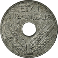 Coin, France, État français, 20 Centimes, 1944, Paris, EF(40-45), Zinc