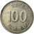 Moneta, KOREA-POŁUDNIOWA, 100 Won, 2008, EF(40-45), Miedź-Nikiel, KM:35.2